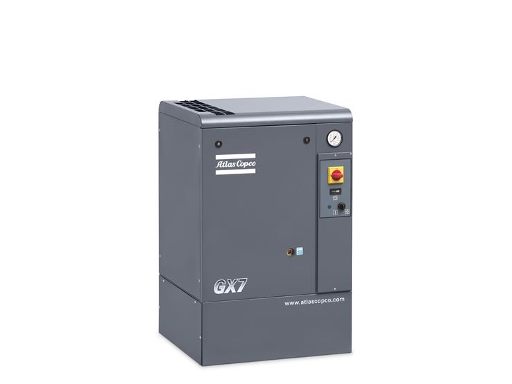 Atlas Copco GX2-7 EP en kompakt och energieffektiv skruvkompressor för